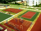 Строительство и ремонт спортивных, игровых и детских площадок. Нанесение разметки на спортивные площадки